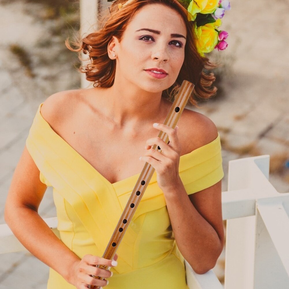 Flauta Dizi de bambú, instrumento Musical de viento de madera chino para amantes de la música, accesorios para jugar