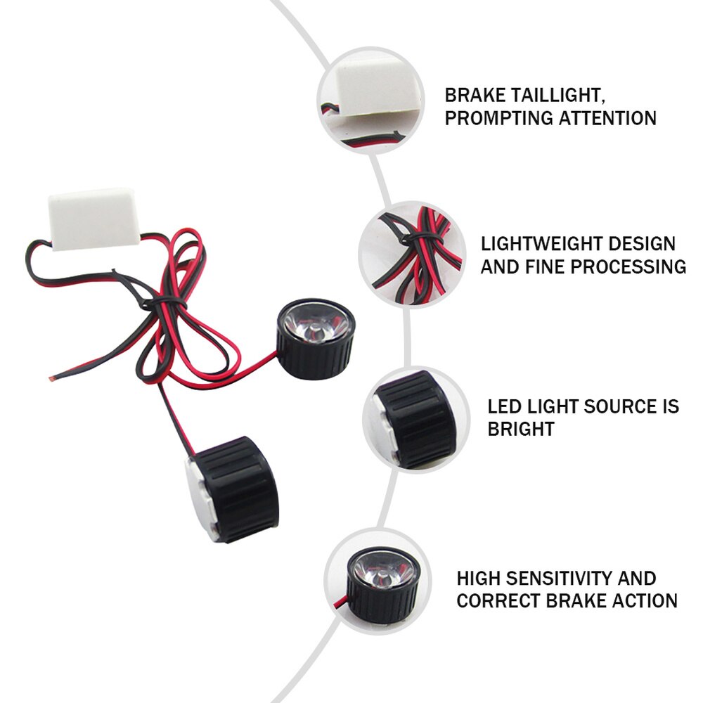 Remloop achterlicht draagbaar praktisch nuttig duurzaam nacht achterlicht motorfiets achterlicht knipperend led achterlicht