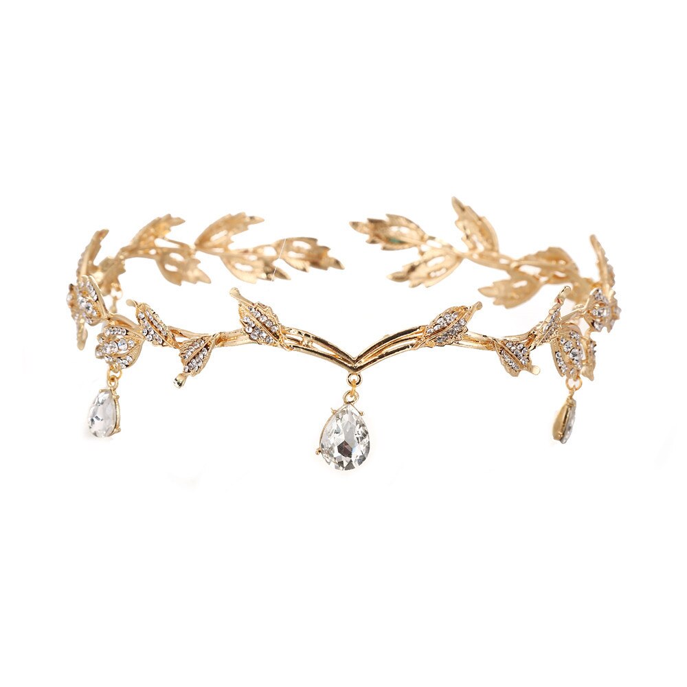 Diadème de mariage en alliage de cristal, ornement frontal de mariée de Style coréen, couronne en cristal, accessoires de mariée
