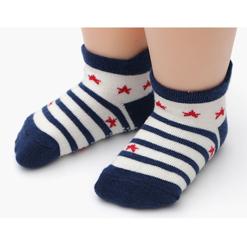 12 Paar/satz Kleinkind Baby Gekämmte Baumwolle Socken Anti-Unterhose Karikatur Boden freundlicher Jungen Mädchen Komfortable Warme Sox