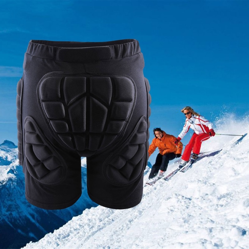 Unisex Sports Gear Short Protective Hip Butt Pad Ski Skate Skateboard Snowboard Padded Shorts Outdoor Sports Ski Hip Pants