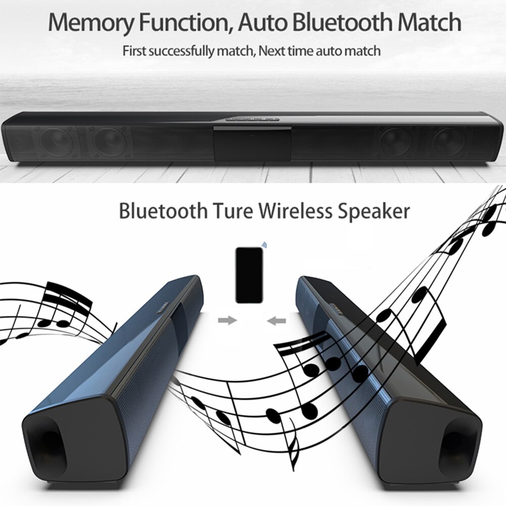 Subwoofer ulkokäyttöön tarkoitettu kotiteatteri langaton kannettava sisäkäyttöön tarkoitettu tehokas ladattava monitoiminen bluetooth-kaiutin kaukosäädin