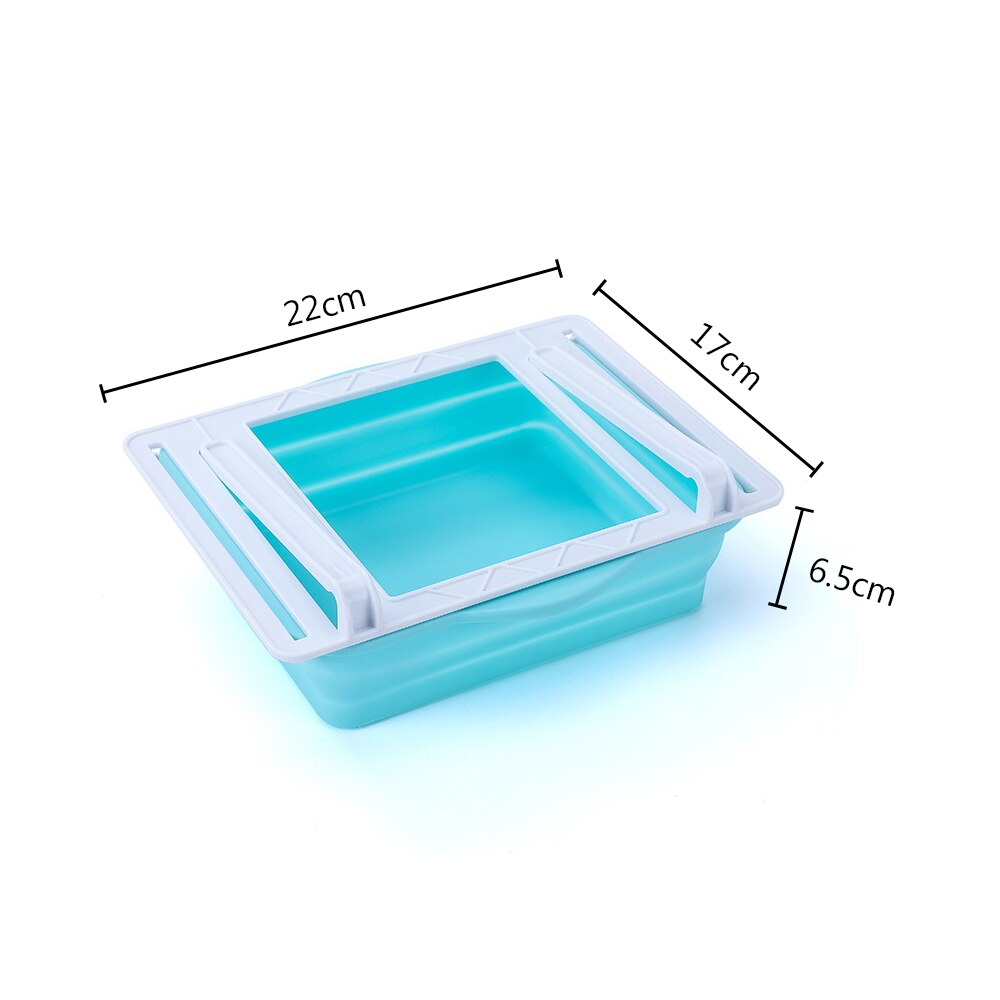 Folding and Stretchable Fridge Pull-out Storage Drawer Kitchen Fruit Egg Organizer Storage Rack Box Refridgerator Shelf Holder