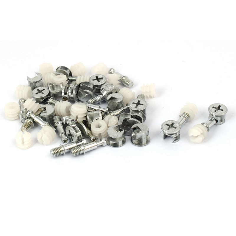 20 Sets Cam LOCK Connecting Fitting Dowel Nut Assembly &amp; 100 Pcs Hardware, Shelf And Support, Shelf Pins, 5Mm Shelf Pins