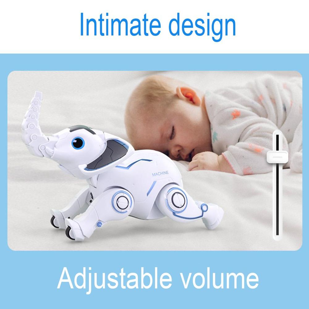 Zabawki zdalnie sterowane słoń robot bezprzewodowe interaktywne zabawki dla dzieci śpiew taniec słoń robot zabawki robić wczesnej edukacji dla dzieci