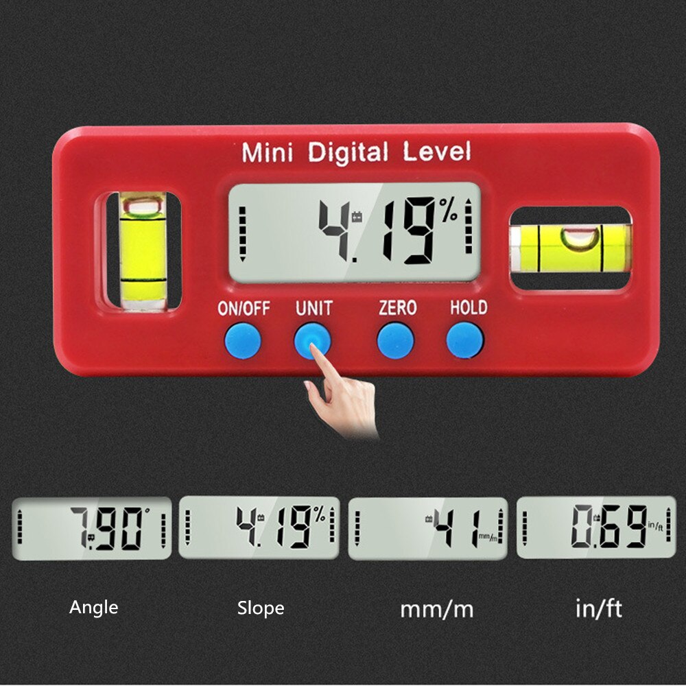 100mm/150mm Precision Digital Protractor Inclinometer Water Proof Level Box Digital Angle Finder Bevel