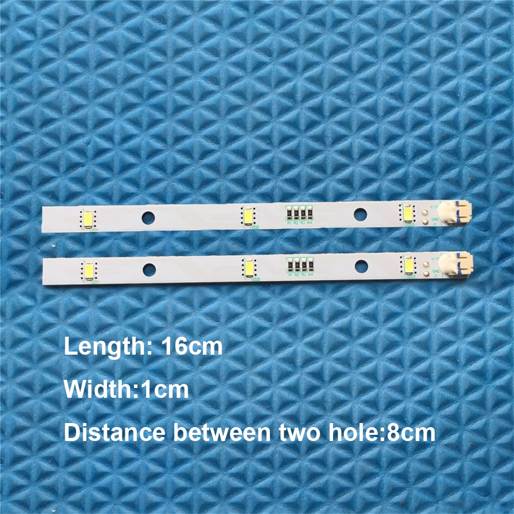 5Pcs Freezer Light Bar LED Strip for RONGSHENG/ HISENSE Refrigerator LED Light E349766 MDDZ-162A 1629348 DC12V 2W