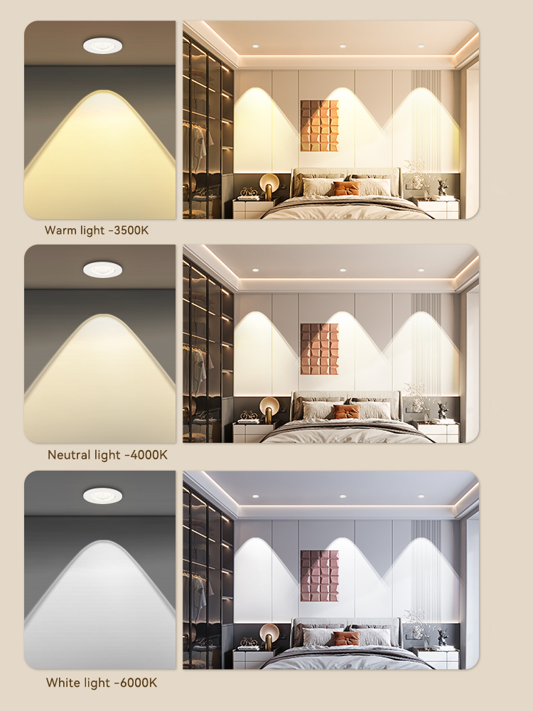 downlights ledet dimbar innebygd taklampe romdekorasjon lysekrone energisparende 90-260v stk til hjemmeloft stue sengegavl