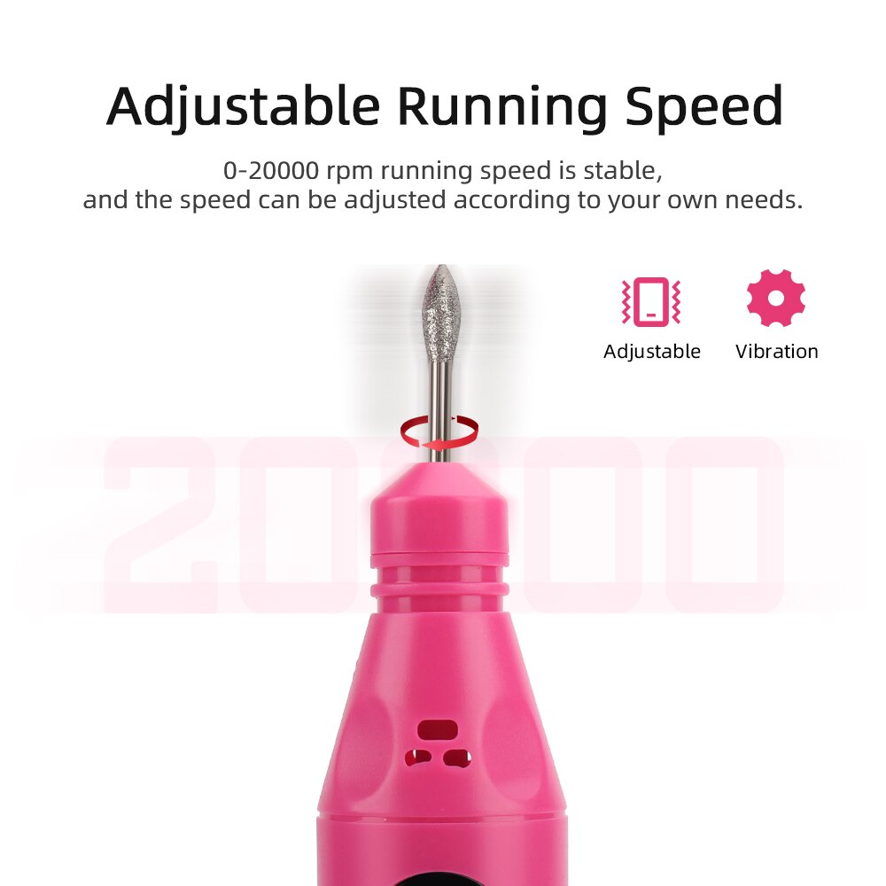 Mini perceuse à ongles électrique, meulage de vernis, outil de manucure et pédicure, ponceuse à ongles, lime, ensembles de stylos de perçage