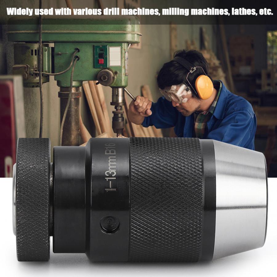 collet chuck B16 Milling Machine Self Tighten Drill Chuck Lathe Automatic Locking Drill Chuck 1-13mm