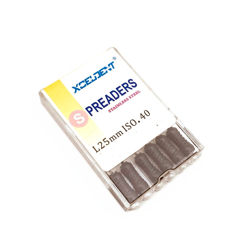 Zahn Edelstahl Treuer Zahn Finger Spreader für Wurzel Reinigung Zahnmedizin S-Datei: 25mm S-Datei  Nein.40