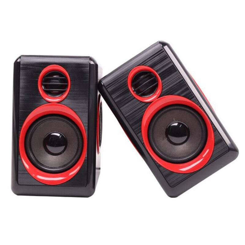 2pcs Small Kits Speaker Connect with Headphones Laptop PC Computer Home and Indoor Party Usage USB Cable Power Connect