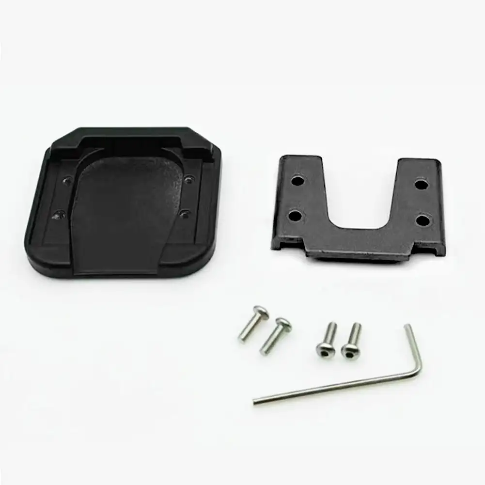 Cavalletto di estensione universale per moto Cavalletto in lega di alluminio per scooter Estensore per bici Piastra di supporto laterale Base allargata antiscivolo: Grigio
