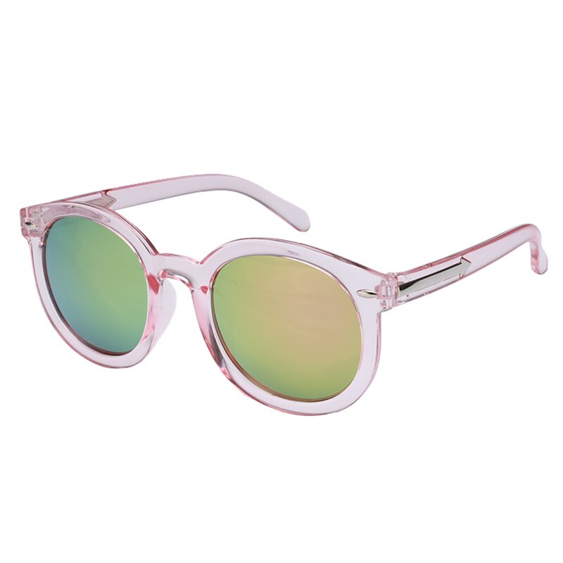 5 kleuren kleurrijke retro zonnebril  uv400 cirkelvormige brillen uv-bestendige klassieke brillen voor dames en heren: Stijl 3