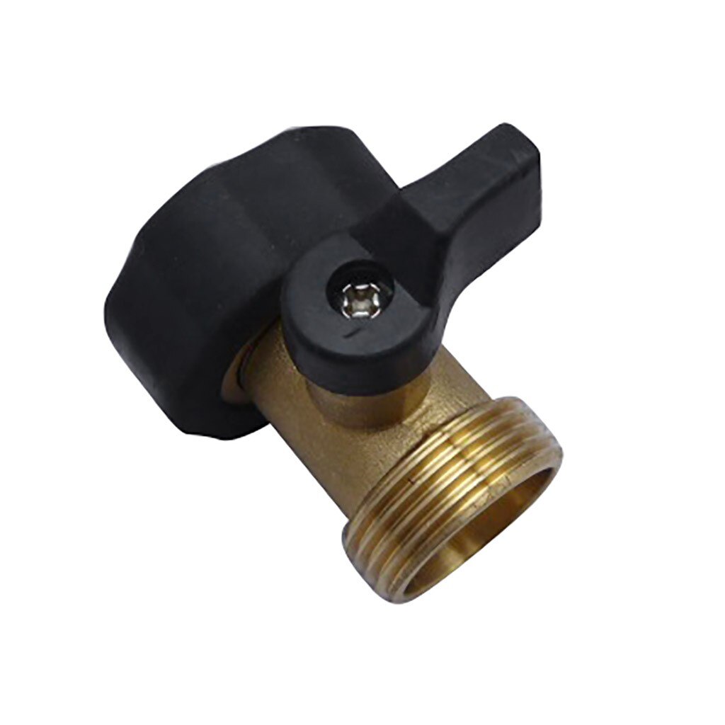 Super Heavy Duty 3/4 Inch Brass Water Shut Off Valve Garden Hose Connector