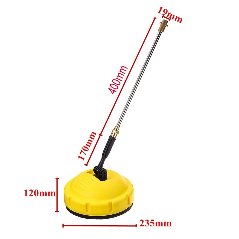 Spazzola per pavimenti con pulizia a spruzzo rotante per idropulitrice ROUE per Karcher/Nilfisk/Elitech/Lavor.