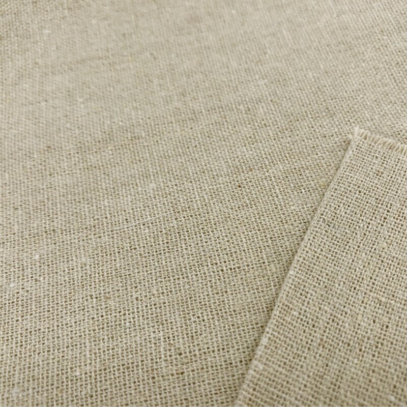 1PCS 100*160cm Linen Fabric Plain Linen Cloth Linen Handmade DIY Fabric Curtains Background Bag Solid Color Fabric Tablecloth