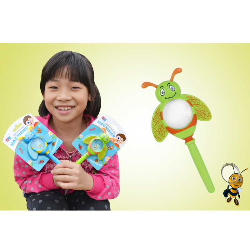 1pc children&#39;s toy magnifying glass insect modeling early education physical chemistry science experimental education