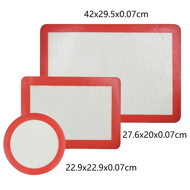 Silikon Backen Matten Schneidebrett rollen Matten Kneten Dougn Pad Für Backen Kuchen Gebäck Cookie Pizza Makronen Brot