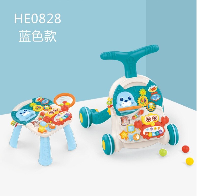 Carrito de ayuda para aprender a caminar para niños y niñas, juguete multifunción para aprender a caminar, juguete para niños pequeños: 03