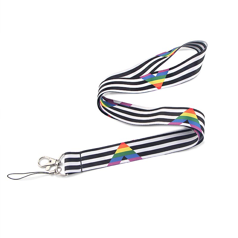 CA934 20 teile/los Regenbogen Herz Lanyards Nacken Gurt praktisch Schlüssel Ich würde Karte Halfter Schlüsselband Für Schlüssel DIY Hängen seil: 2