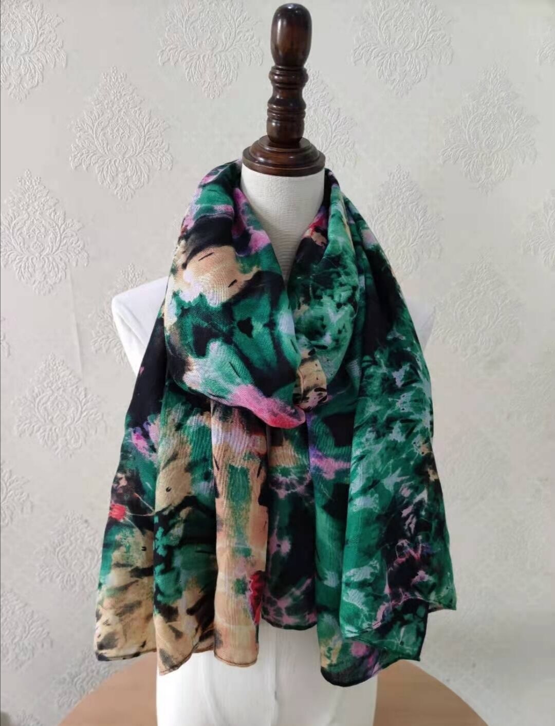 Spaanse Desigual Kleurrijke Print Sjaal Zonnescherm Strandlaken Geborduurd Warme Handdoek Zon Bescherming
