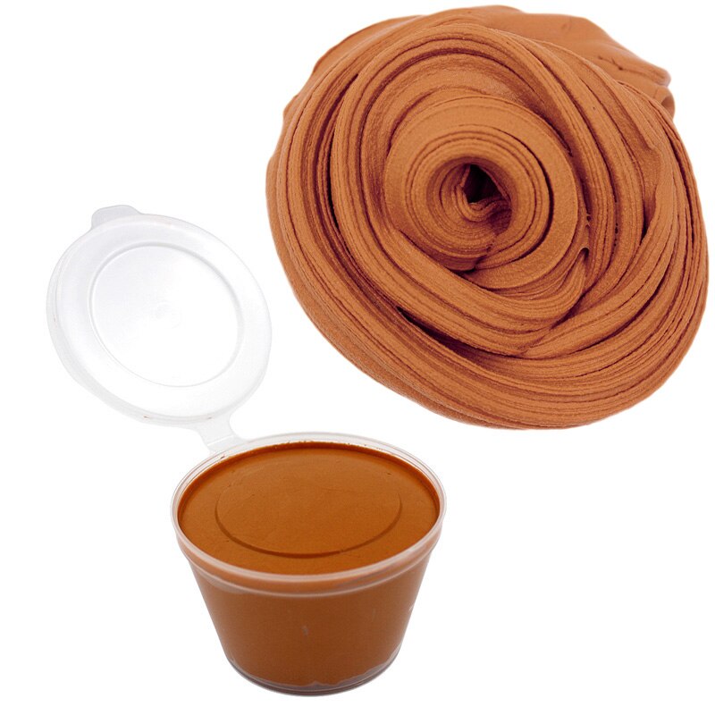 DIY Fluffy Slime Box Supplies Soft Clay Floam Scented Stress Relief Cotton Release Clay Plasticine Toys for children: Brown Slime