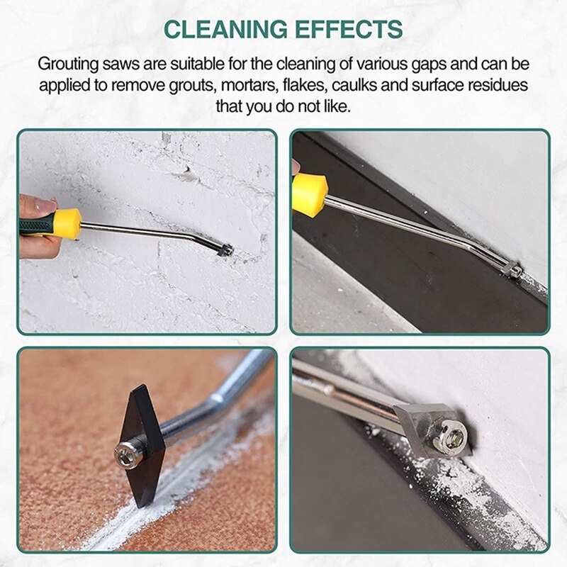 Ceramic Tile Grout Remover Tungsten Steel Tile Space Cleaner Drill Bit for Floor Wall Seam Cement Cleaning Hand Tools