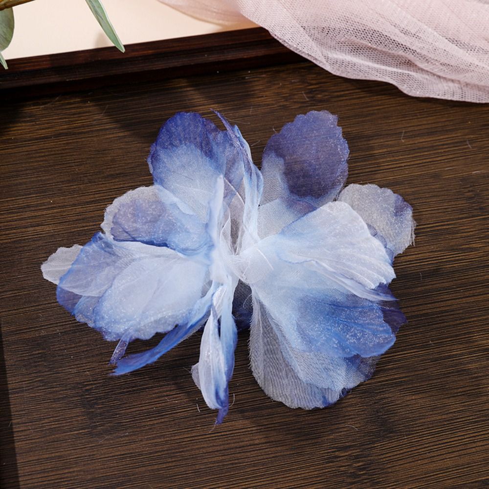 10 Stück künstliche Blumen, 3D-Organza-Blumenapplikationen, Blüzehn, DIY-Bastelarbeiten, Stoffapplikationen, mehrschichtige handgefertigte Stoffapplikationen, Kleiderdekoration: Antikes Durcheinander
