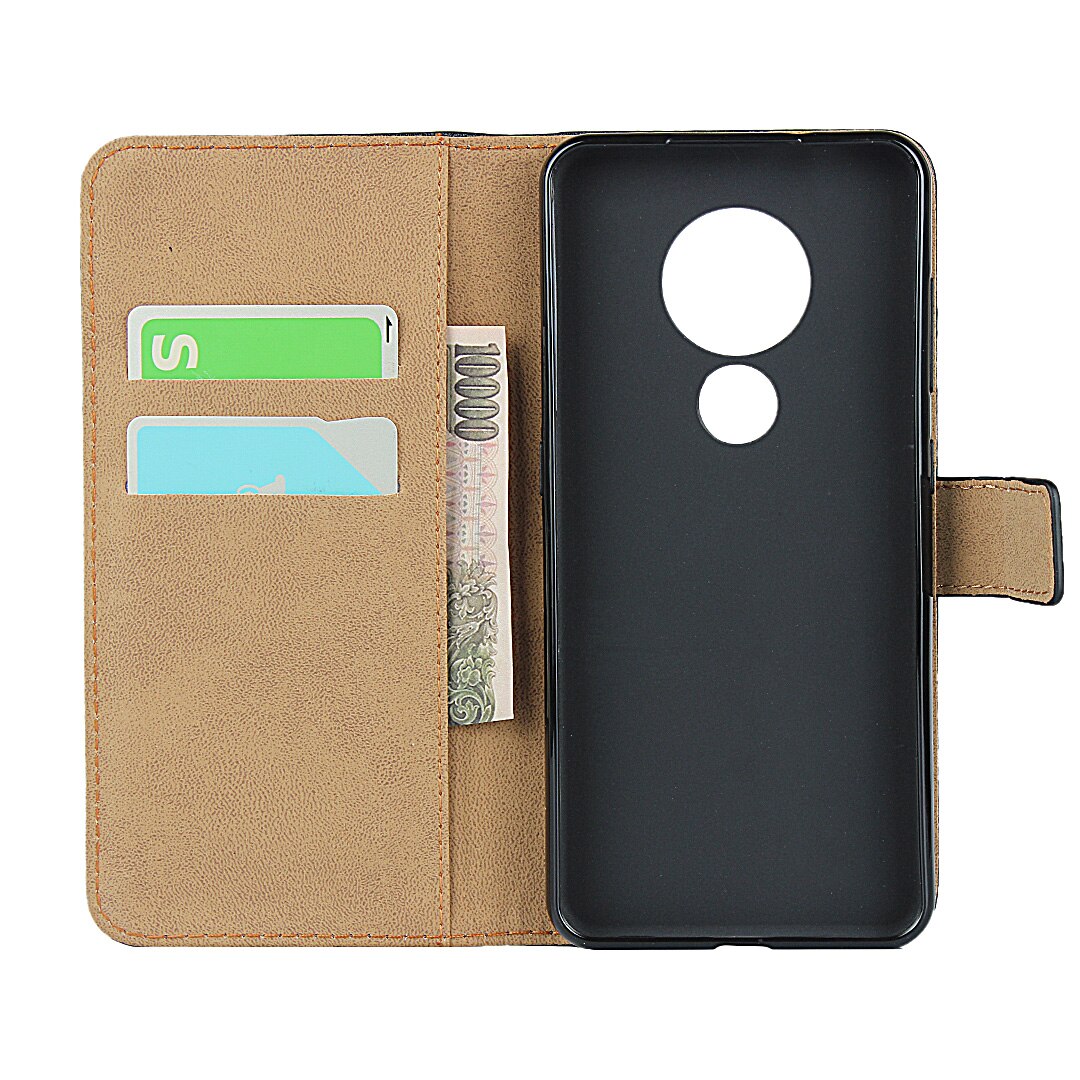 Premium Pu Leather Flip Cover Luxe wallet case voor Nokia 6.2 kaarthouder holster telefoon shell GG