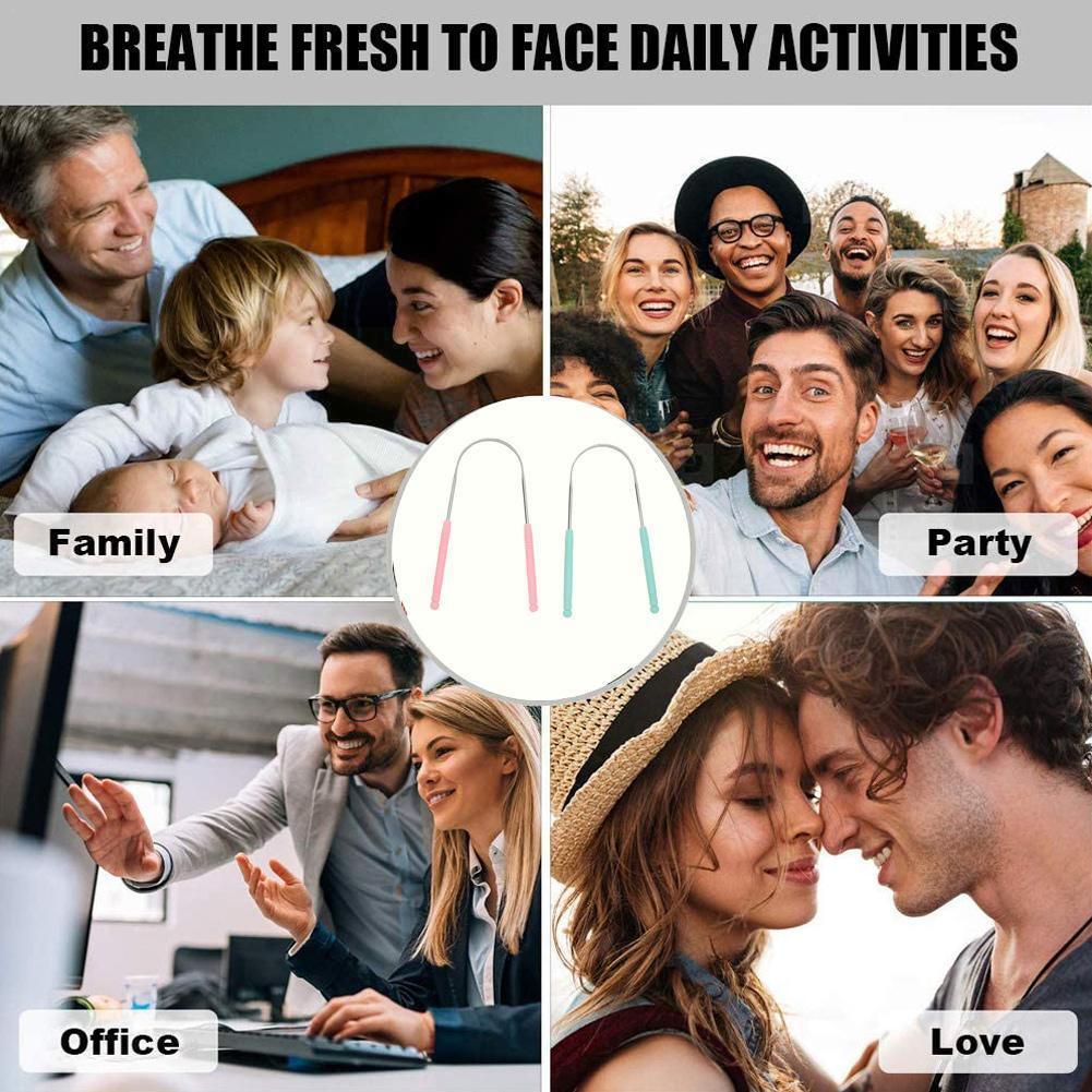 1PCS Tongue Scraper Steel Tongue Cleaner Toothbrush Hygiene High Brush Tongue Y8F1