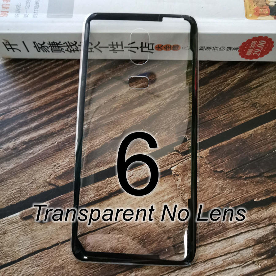 Transparant Clear Back Glass Cover Voor Oneplus 6 6 T Terug Batterij Cover Rear Behuizing Deur Glazen Case Vervanging Voor oneplus 6 T: 6-Transparent