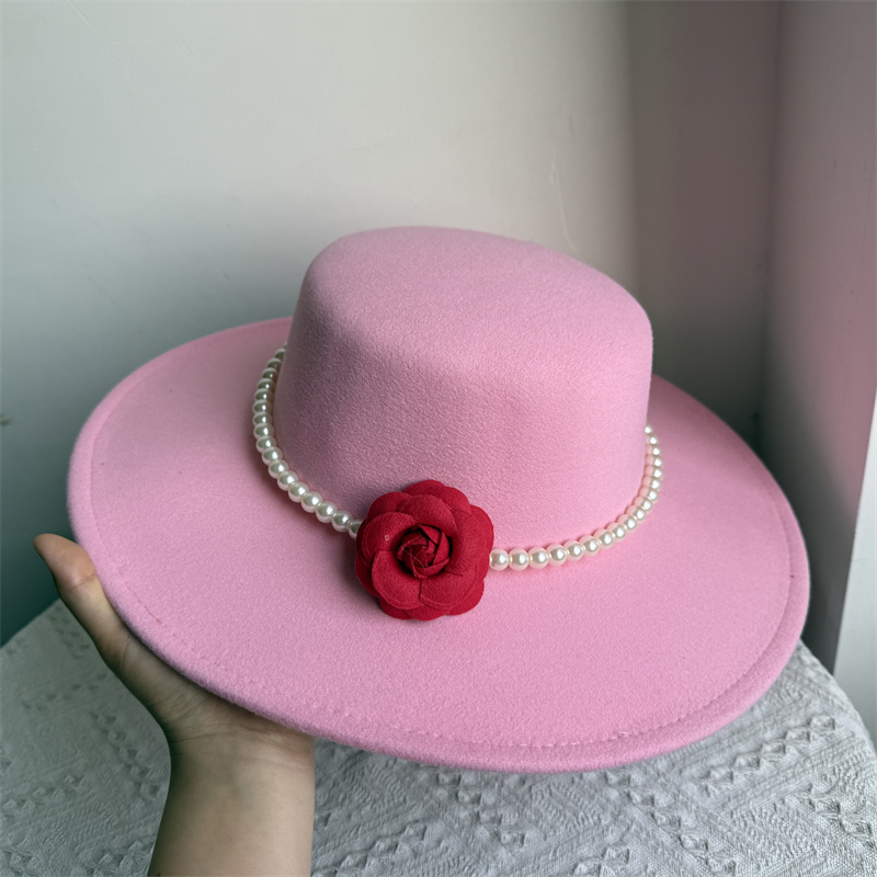 Fedora's met 9 cm rand, platte hoed met brede rand, panamese dames heren jazzhoed, kerkhoed, Britse dames fedora's, herenhoed