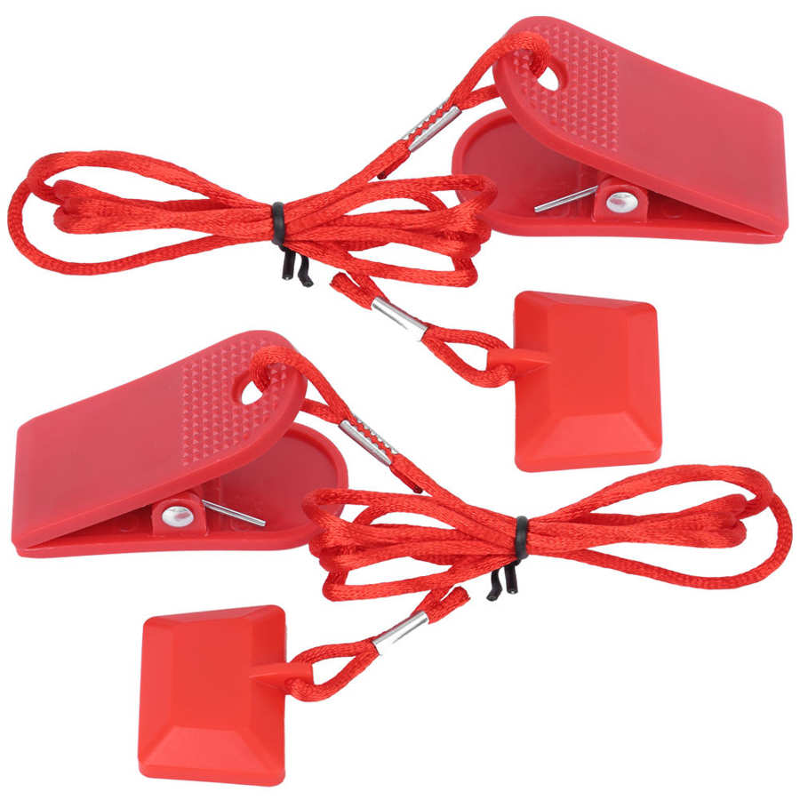 Interruptor de seguridad para máquina de correr, imán de bloqueo, llave, cinta de correr, accesorio Universal, Clip de seguridad cuadrado, 2 uds.