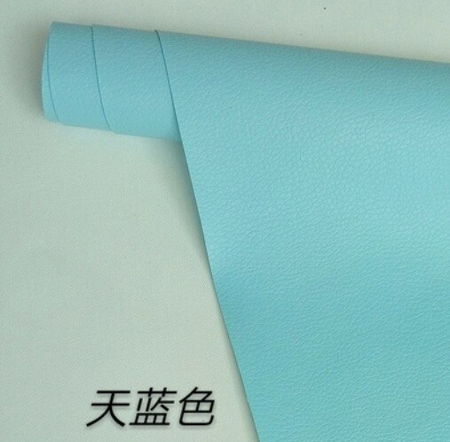 Patch de réparation de canapé en cuir auto-adhésif 1.37M x 0.5M, tissu de rénovation, rembourrage de siège de carte de chevet: Bleu profond