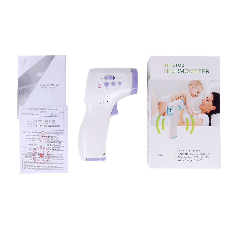 Touchless Thermometer Voorhoofd Thermometer Met Koorts Alarm En Geheugen Functie-Ideaal Voor Baby 'S, Zuigelingen, Kinderen, volwassenen, Ik
