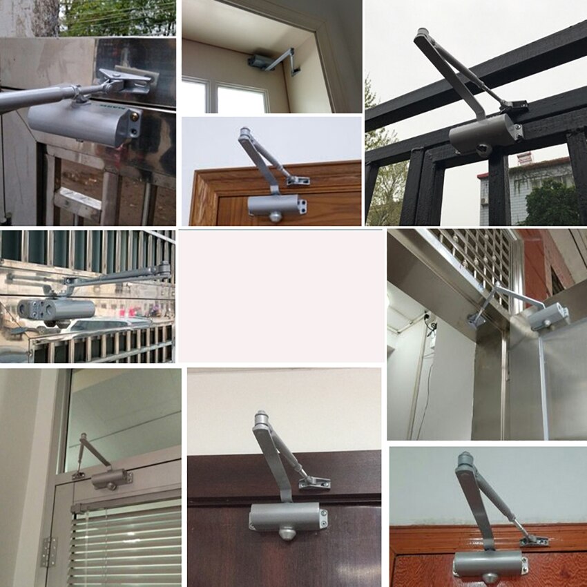Ferme-porte automatique de 25 à 45Kg, système de sécurité, vitesse de fermeture/verrouillage réglable, largeur de porte de 0 à 1000mm