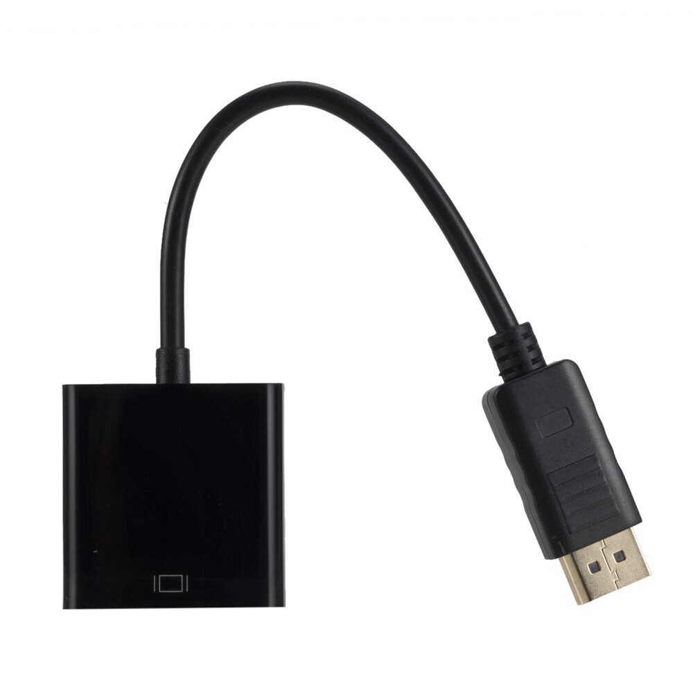 Dp til vga adapter displayport dp til vga kabel han til hun dp til vga konverter til pc computer bærbar computer hdtv monitor projektor
