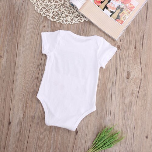 0-24M Baby Boys White Game Machine Bodysuit Kids Casual Jumpsuit Girls Outfits Infant Clothes Set