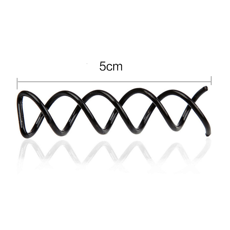 10 stk smultring hår bolle plate laget verktøy spiral spin skruenål hår klip hårnål twist hårspenne svart hår tilbehør metall klips