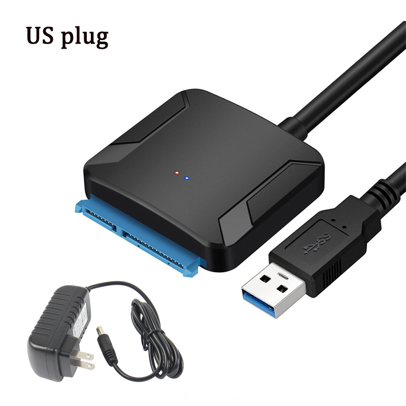 Câble USB SATA III adaptateur Sata vers USB 3.0 5 Gbps prise en charge 2.5/3.5In SSD externe HDD adapter disque dur 3.5 Sata 3 vers USB adapter PC: Or