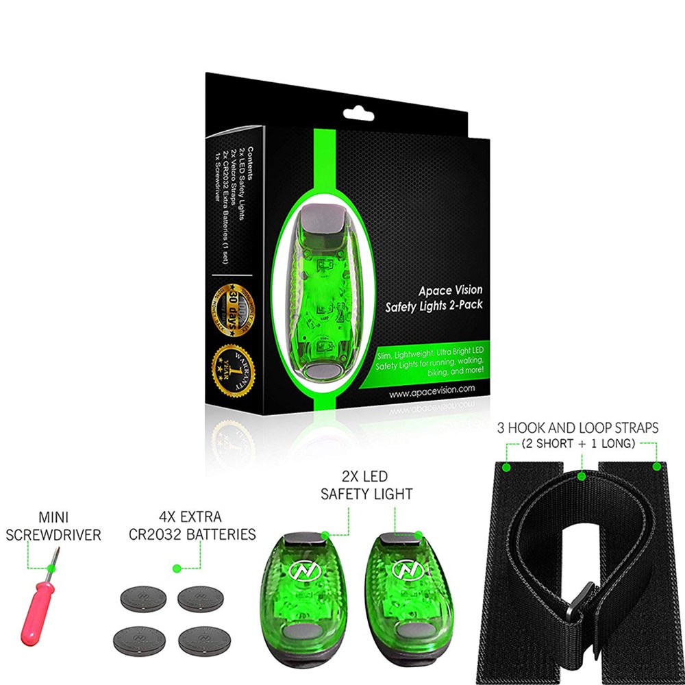 Multi-function LED Safety Light Clip On Strobe Running Lights for Runners Helmet Backpack Camping Walking Accessories