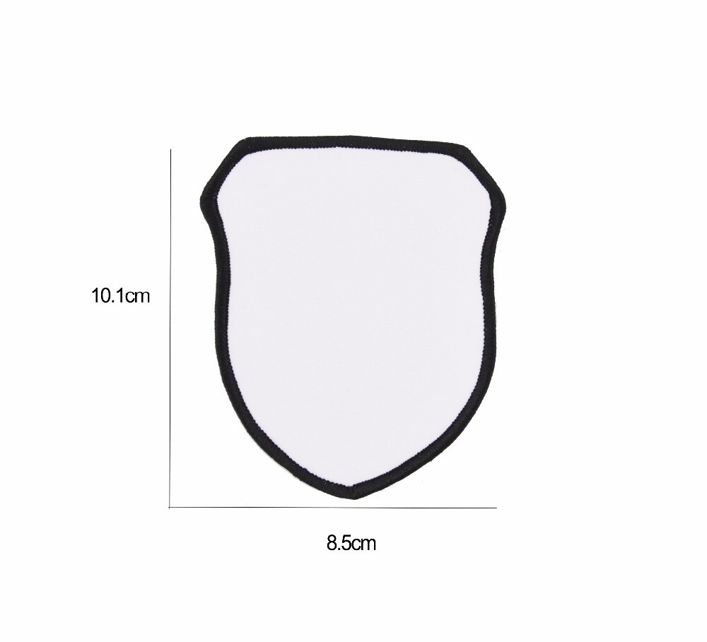 100pcs Sublimation Diy Blank Badge for Heat Press Transfer Machine Embroidered Melt Adhesive Badges Armband Cloth Badges