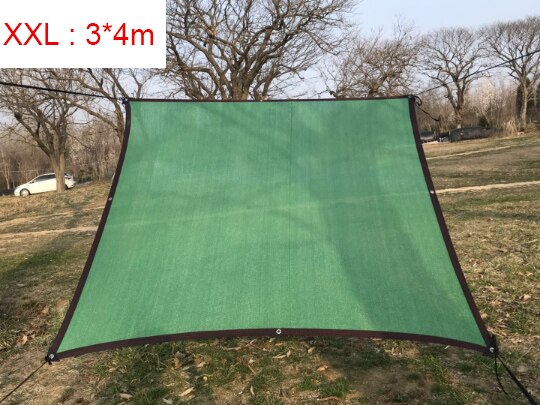 Zonnescherm gaas rechthoek tuin zonnescherm zonnescherm luifel zwemmen schaduw buitenbescherming kamperen toeristische tent pergola artikel: Groen (3 x 4cm)