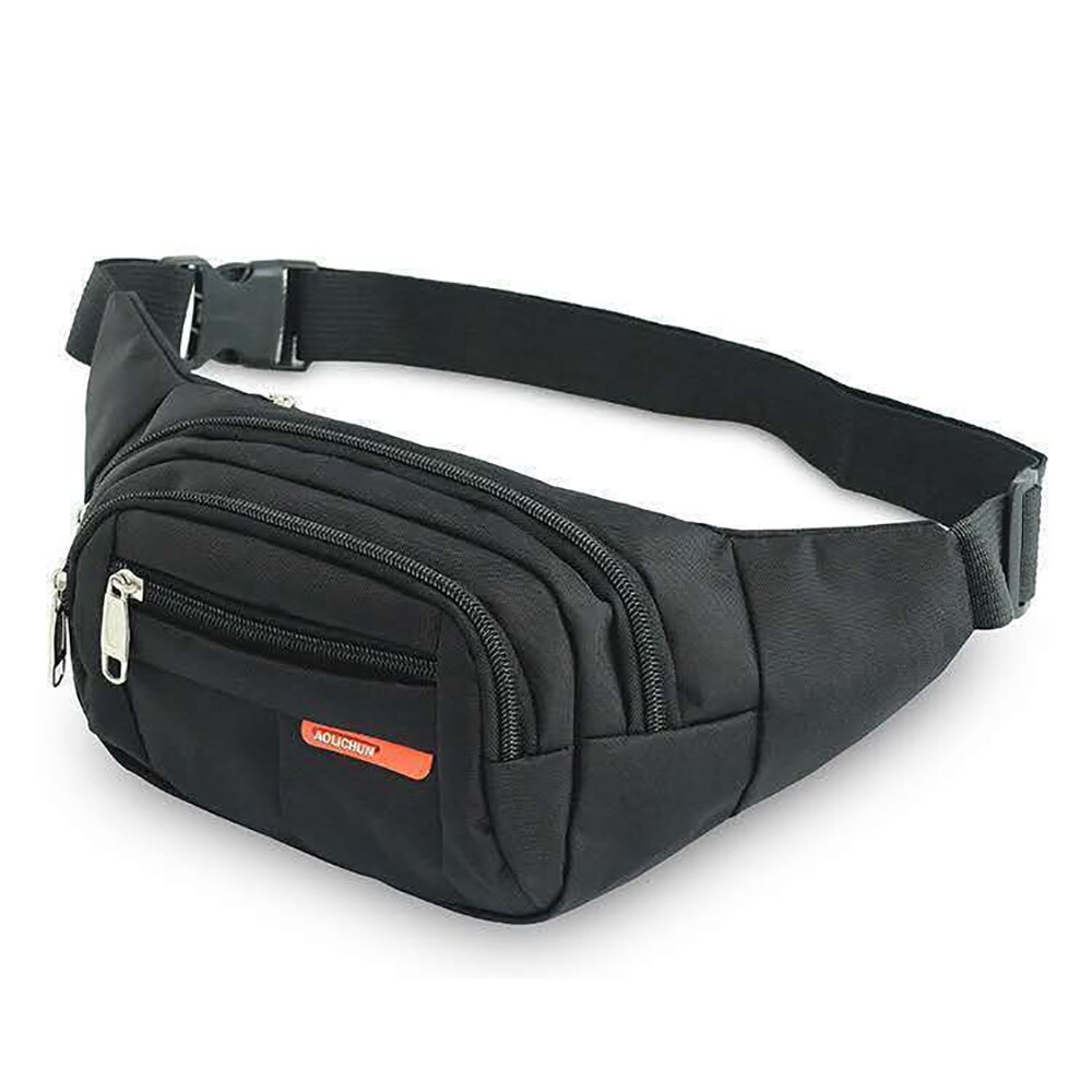 Sac banane en toile de grande capacité pour homme et femme, couleur unie, idéal pour les voyages en plein air: 7