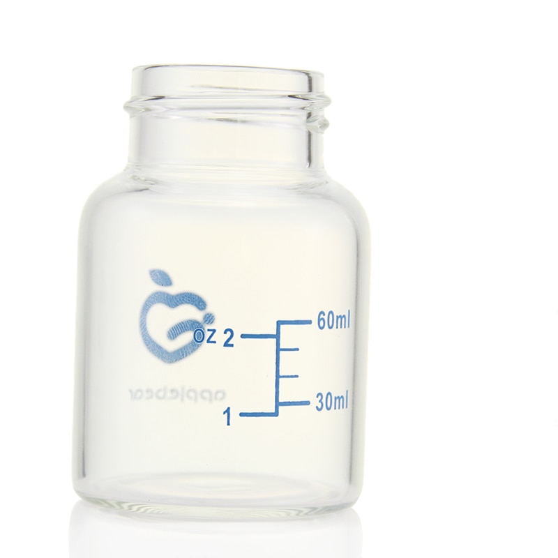 60ml søde babyflasker mini-hårdhed bærbare flasker nyfødte standarddiameter glas mælkefodringsflasker