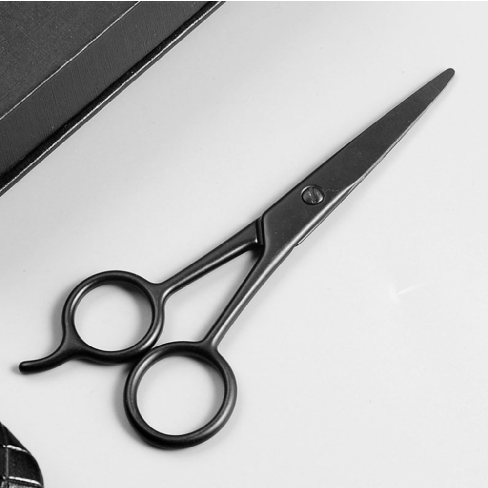 1pcs Haircut Scissor Flat Scissors Willow Shape Hair Shears Beard Nose Hair Trimming Manual Scissors