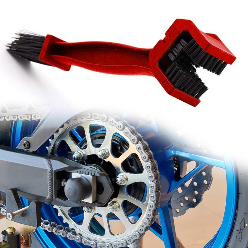 Motorcycle Chain Brush Kit Rim Care Tire Cleaning Motorcycle Bicycle Gear Chain Maintenance Cleaner Dirt Brush Cleaning Tool