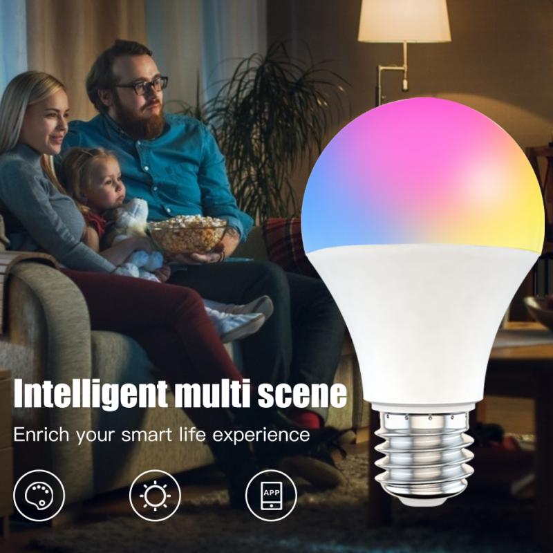 LED Dimmable Smart Light Bulb LED Wifi Bulb 9W RGB Works With Alexa Apps Google Home Dimmable Timer Smart Remote Control Night