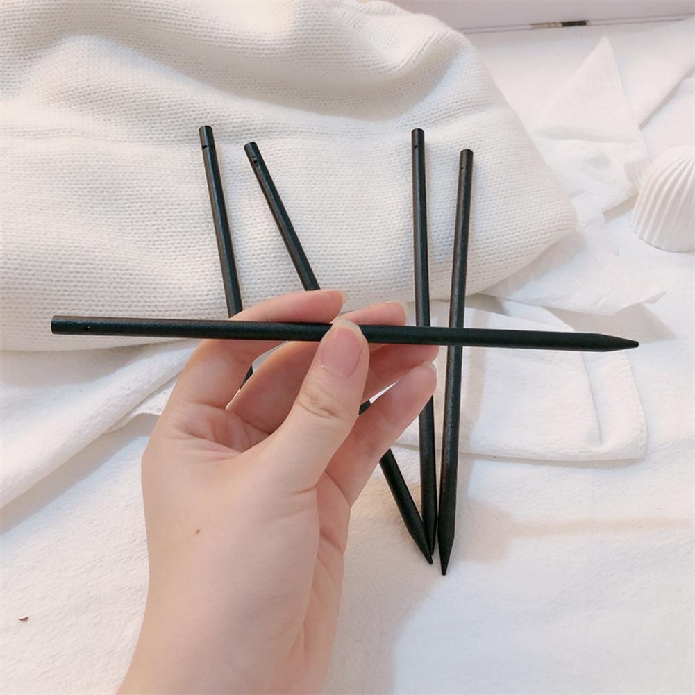 Lange Haarknoten-Clips, Haarnadel für dickes Haar, eleganter chinesischer Stil, schwarzes Holz-Haarstab-Set für Frauen, traditionell für lange